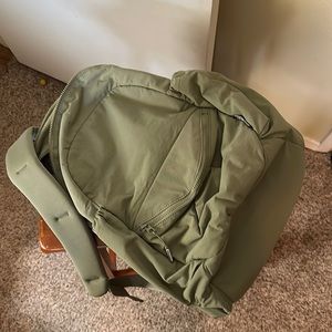 Olive green, laptop, backpack